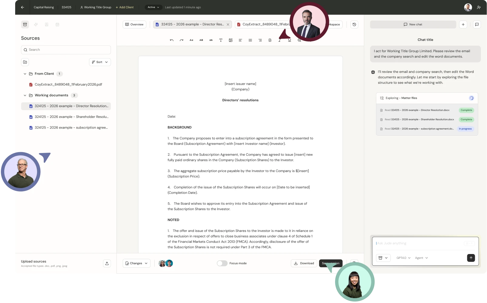 Jude dashboard preview